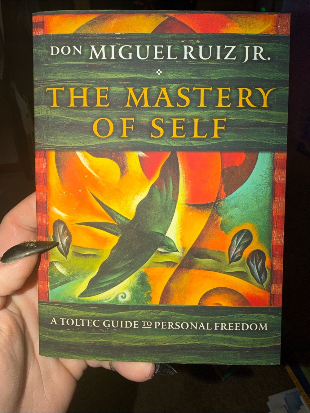 The Mastery of Self - Colorful Green & Orange Cover soft cover
